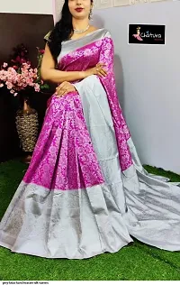 Fancy Soft Silk Saree With Blouse Piece For Women-thumb1