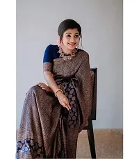 Fancy Art Silk Saree With Blouse Piece For Women-thumb2