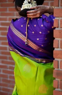 Fancy Soft Silk Saree With Blouse Piece For Women-thumb1