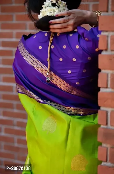 Fancy Soft Silk Saree With Blouse Piece For Women-thumb2