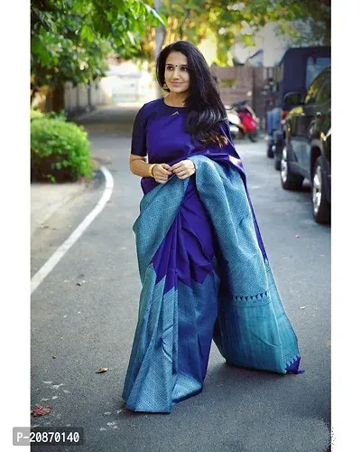 Fancy Soft Silk Saree With Blouse Piece For Women-thumb2