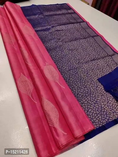 Elegant  Art Silk Jacquard Women Saree with Blouse Piece-thumb0