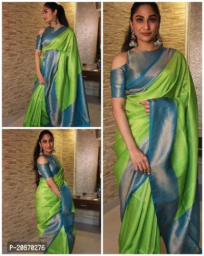 Fancy Art Silk Saree With Blouse Piece For Women-thumb3