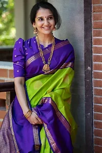 Fancy Soft Silk Saree With Blouse Piece For Women-thumb2