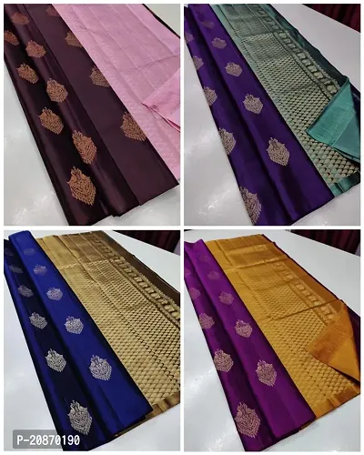 Fancy Soft Silk Saree With Blouse Piece For Women-thumb2