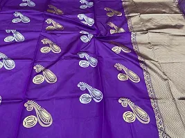 Fancy Soft Silk Saree With Blouse Piece For Women-thumb2