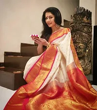 Beautiful Art Silk Saree With Blouse Piece For Women-thumb2