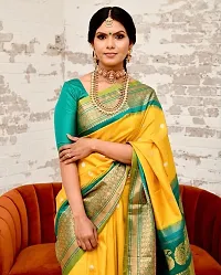 Fancy Soft Silk Saree With Blouse Piece For Women-thumb1