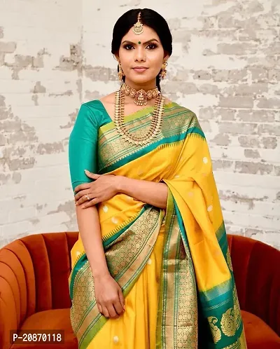 Fancy Soft Silk Saree With Blouse Piece For Women-thumb2