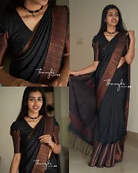 Fancy Soft Silk Saree With Blouse Piece For Women-thumb2