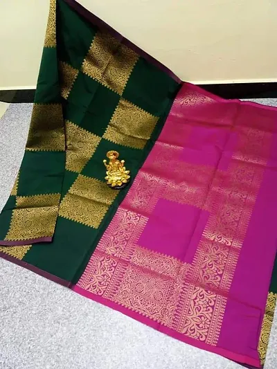 New In Art Silk Saree with Blouse piece 