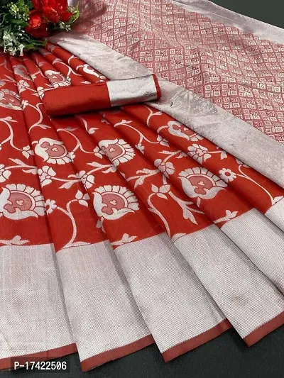 Beautiful Lichi Silk Jacquard Saree With Blouse Piece For Women