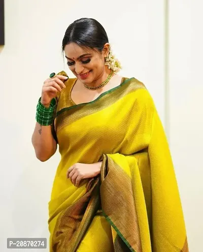 Fancy Art Silk Saree With Blouse Piece For Women-thumb0