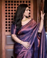 Fancy Art Silk Saree With Blouse Piece For Women-thumb1