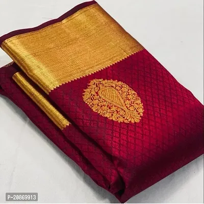 Fancy Soft Silk Saree With Blouse Piece For Women-thumb0