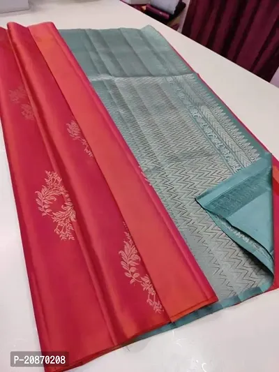 Fancy Soft Silk Saree With Blouse Piece For Women-thumb0