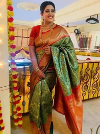 Fancy Soft Silk Saree With Blouse Piece For Women-thumb1