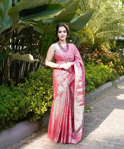 Stylish Art Silk Multicoloured Saree With Blouse Piece