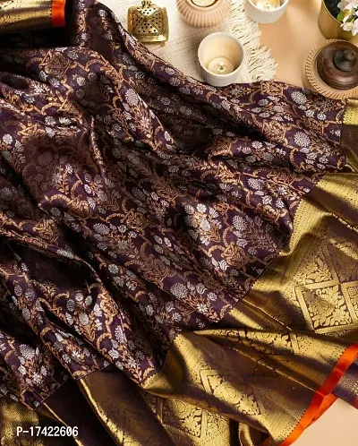 Beautiful Lichi Silk Jacquard Saree With Blouse Piece For Women