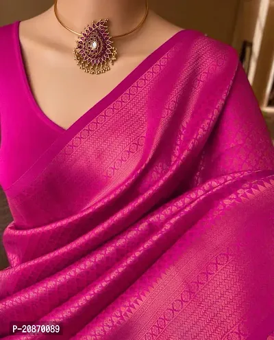 Fancy Soft Silk Saree With Blouse Piece For Women-thumb0