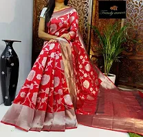 Beautiful Lichi Silk Jacquard Saree With Blouse Piece For Women-thumb1