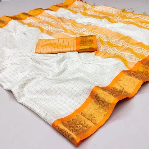 Must Have Cotton Silk Saree with Blouse piece 