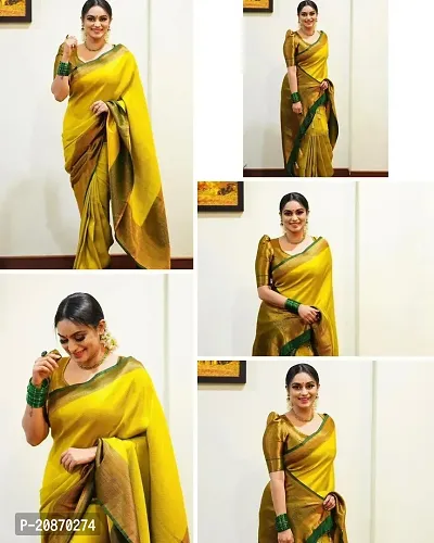 Fancy Art Silk Saree With Blouse Piece For Women-thumb3