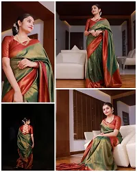 Fancy Art Silk Saree With Blouse Piece For Women-thumb1