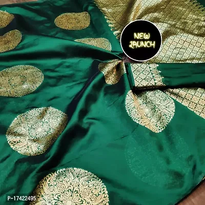 Beautiful Lichi Silk Jacquard Saree With Blouse Piece For Women