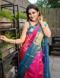 Fancy Soft Silk Saree With Blouse Piece For Women-thumb2