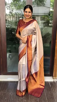 Fancy Art Silk Saree With Blouse Piece For Women-thumb1