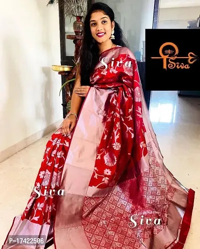 Beautiful Lichi Silk Jacquard Saree With Blouse Piece For Women-thumb3