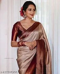 Fancy Art Silk Saree With Blouse Piece For Women-thumb1