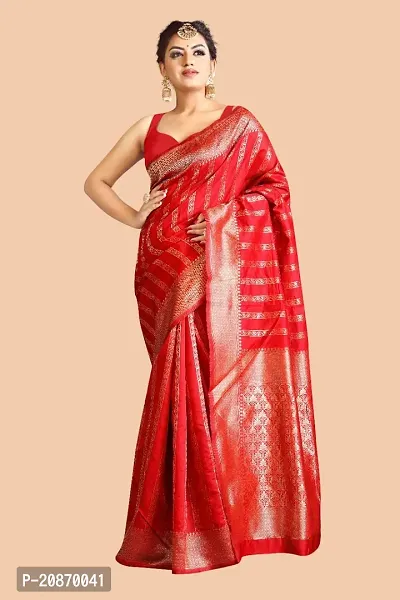 Fancy Soft Silk Saree With Blouse Piece For Women-thumb3