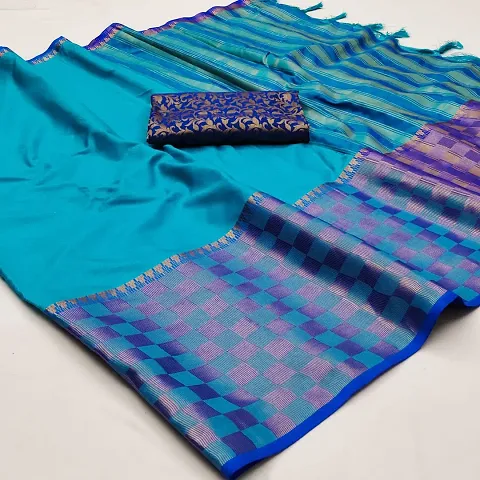 Stylish Silk Saree with Blouse piece For Women