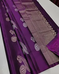 Fancy Soft Silk Saree With Blouse Piece For Women-thumb1