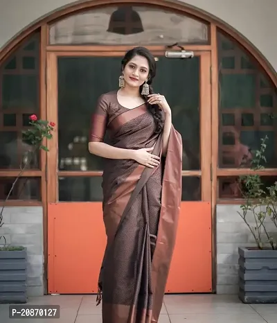 Fancy Soft Silk Saree With Blouse Piece For Women-thumb0