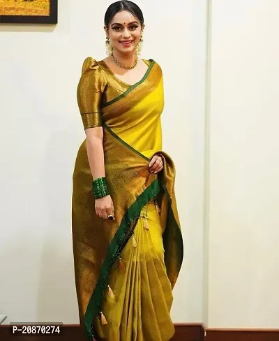 Fancy Art Silk Saree With Blouse Piece For Women-thumb2