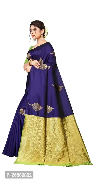 Fancy Soft Silk Saree With Blouse Piece For Women-thumb3