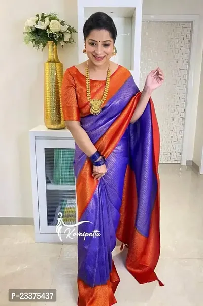 Facny Art Silk Saree With Blouse Peice For Women