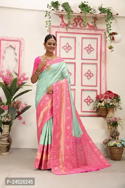 Fancy Art Silk Saree With Blouse Piece For Women