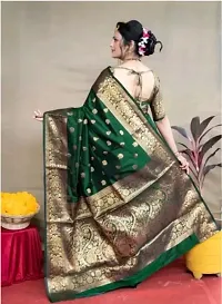 Fancy Art Silk Jacquard Saree With Blouse-thumb1