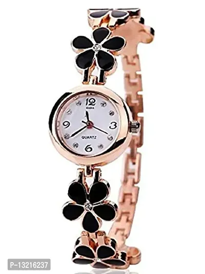 Flower Pattern Analogue Women or Girls Watches and Fancy Bracelet Ladies watches  Flower Strap Analog Watch-thumb0