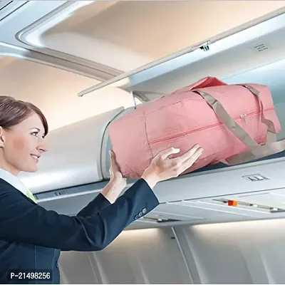 K Y KANGYUN Nylon Lightweight Waterproof Foldable Travel Duffle Bag (Pink)-thumb3
