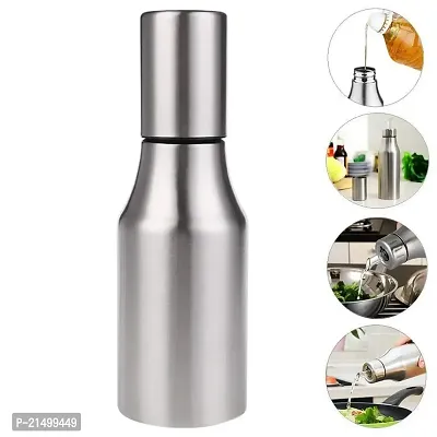 MaximHome Stainless Steel Oil Dispenser Bottle for Home  Kitchen with Transparent Nozzle (1pc, 500ml)-thumb0
