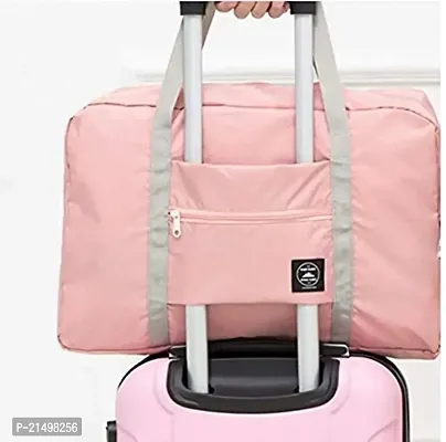 K Y KANGYUN Nylon Lightweight Waterproof Foldable Travel Duffle Bag (Pink)-thumb4