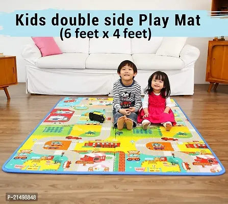 4square Kids mats Floor/Kid mat/Kids Play mat/Anti Skid Waterproof Playmat for Babies  Kids/Double Sided Baby Crawl mat for Kids (120 X 180 cm)-thumb0