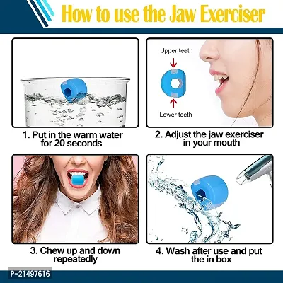 SVk Dream jawline Exerciser with 2 Biting Strips free, face and neck exerciser define your jawline,silm and tone your face,look younger and health- help reduce stress and cravings-thumb4