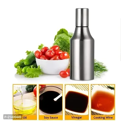 MaximHome Stainless Steel Oil Dispenser Bottle for Home  Kitchen with Transparent Nozzle (1pc, 500ml)-thumb2