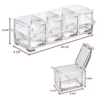 Cozer Crystal Seasoning Rack Spice Pots,4 Box With Spoons-thumb2